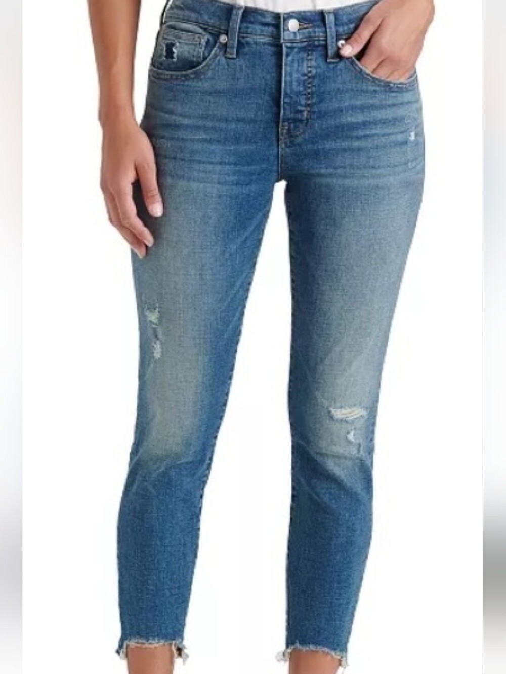 Lucky Brand Women’s Ava Skinny Jeans in Light Blue Wash